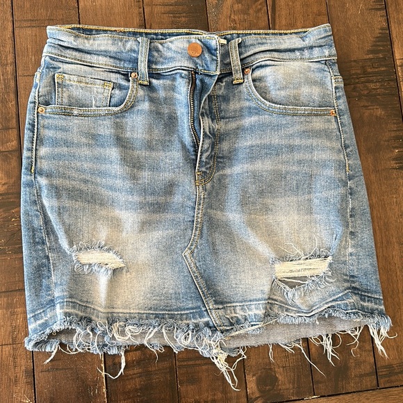 BKE Dresses & Skirts - BKE Jean deconstructed mini skirt